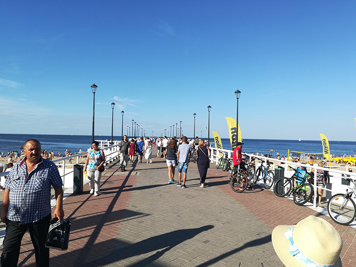 Polska rivieran pir väder Gdansk